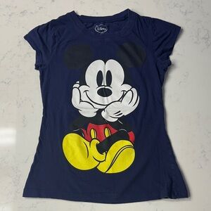 Disney Kids Mickey Mouse Navy and Yellow Tee
